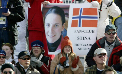 Park City, 22.02.2002: OL i Salt Lake. Familien til Stina Hofgaard Nilsen med pappa Nic, mor Bente og søster Birgit var i kjempehumør før start i storslalom.
Foto: Bjørn Langsem/Dagbladet.